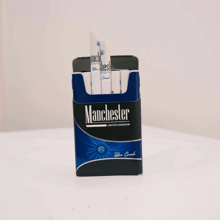 1_副本 Manchester Blue Crush Menthol cigarettes x 10pack - Image 1